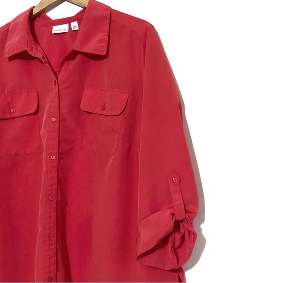 Kim Rogers Roll Tab Blouse - Picture 2 of 10